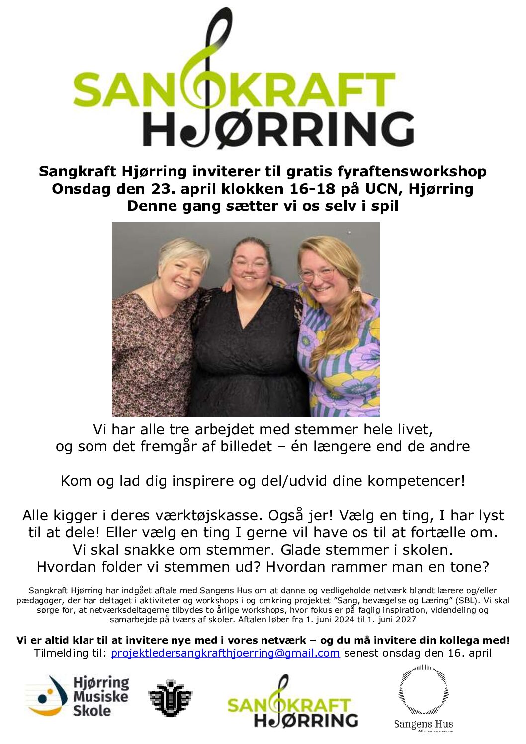 Invitation til netværksmøde i Glade stemmer i skolen 2304 2025