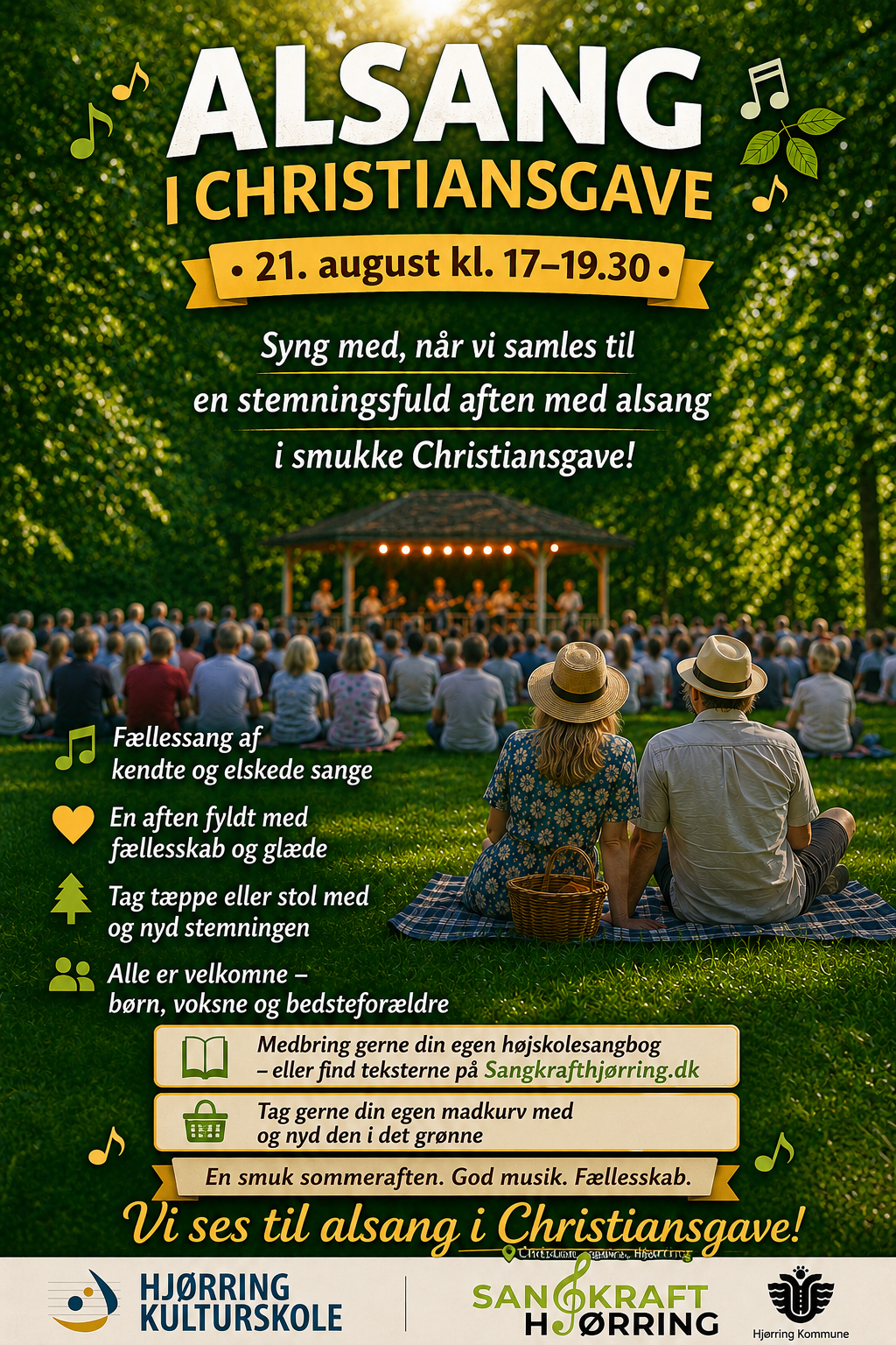 Alsangsplakat til omdeling